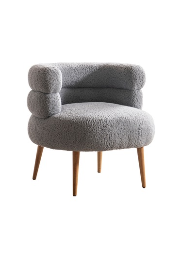 Barel Özel Tasarım Çay Seti Koltuk Takımı,berjer Ve Puf Ofis Balkon Cafe Bahçe Salon Mobilyası 3 Lü Takım Gri Gri