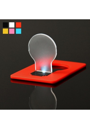 Sones Led Cep Lambası, Yaratıcı Ultra İnce Kart Işığı, Rastgele Renk Teslimatı Çok Renkli