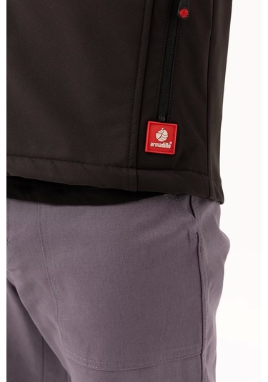 Softshell Erkek Yelek Kışlık İş Güvenliği Salina Günlük Kullanıma Uygun Konforlu Kesim Fermuarlı Siyah