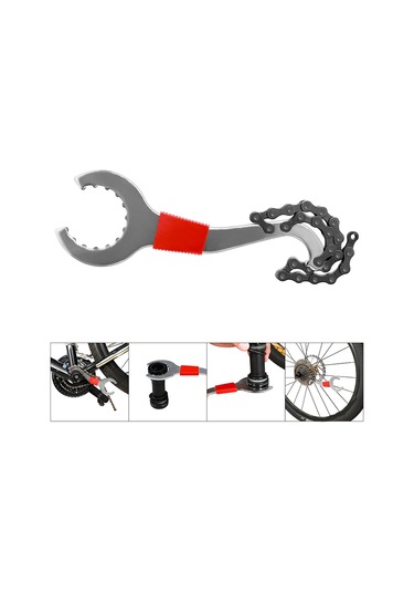 Batı Bıçaklama Bisiklet Tamir Alet Takımları Bisiklet Zincir Kesici Braket Flywheel Sökücü Bisiklet Anahtarı