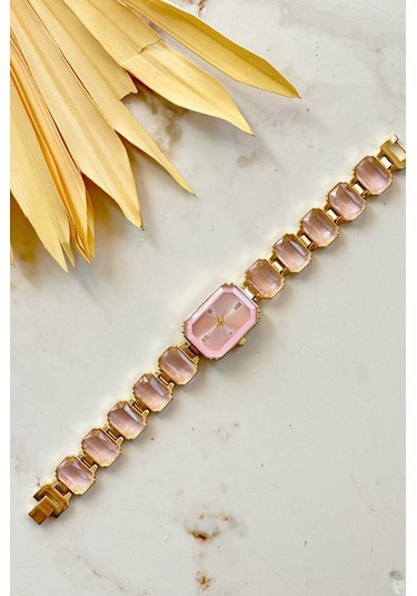 Aosta Pembe Gold Kadın Kol Saati Gold