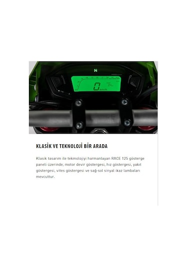 Kuba Race125 Cross Motosiklet Siyah