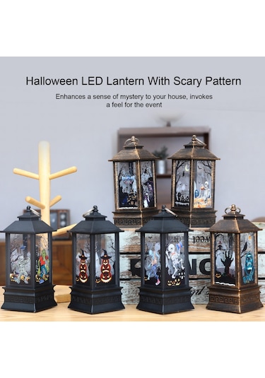 Suofeng Cadı Yarasa Kafatası Desenli Halloween Led Fener - İç Ve Dış Mekan Pilli Asılı Peri Işık Zinciri Ev Parti Bahçe Dekorasyon Diğer