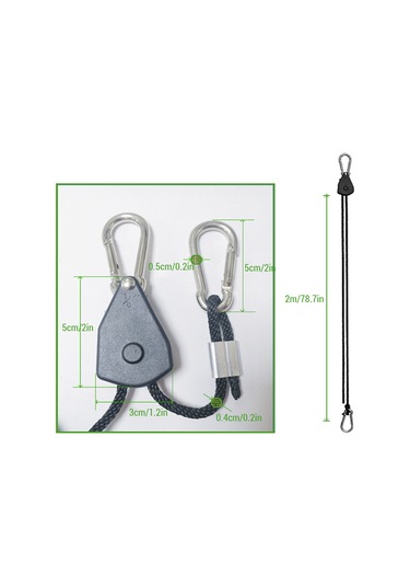 Dofolink Dışarıda Kullanım İçin Ayarlanabilir Kaldırma Teli, 68-75kg Yük Kapasitesi, Metal Tekerlek Alüminyum Kılıf Olmadan , 4'lü Paket Diğer