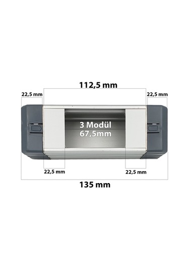 3 Modül Euro Donatılmamış Euro Bürotik Blok Boş