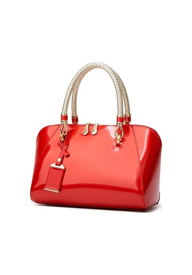 Didadodo Şık Kadınlar İçin Moda Fermuarlı Çanta Kırmızı