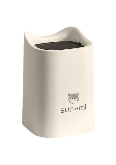 Pazly--high-end Masaüstü Çöp Kutusu-karikatür Masa Başı Kağıt Sepeti-otomatik Kapaklı Çöp Kutusu