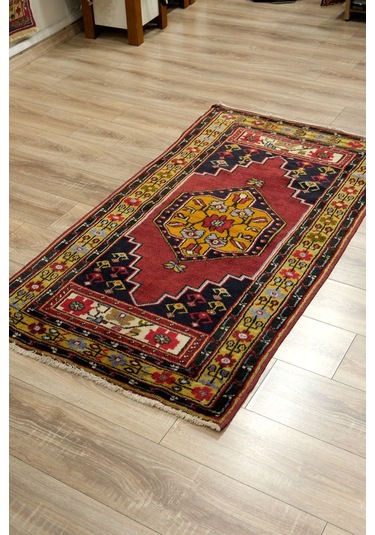 Anatolia El Dokuma Halısı - %100 Doğal Yün - Leh1004500163 Kırmızı