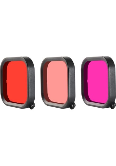Gopro Hero 8 Uyumlu Su Altı Dalış Filtresi Pembe
