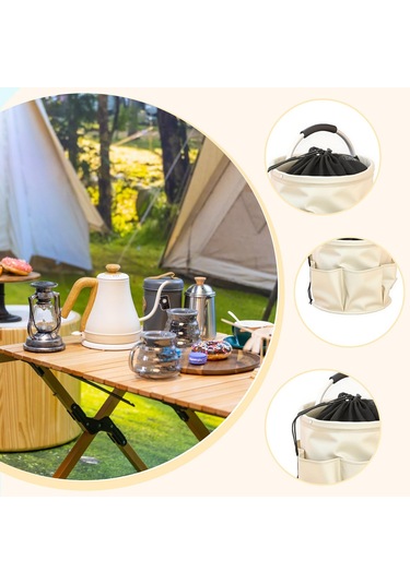 Suntek Ev, Bahçe, Seyahat Ve Diğer Amaçlar İçin Kulplu Bej