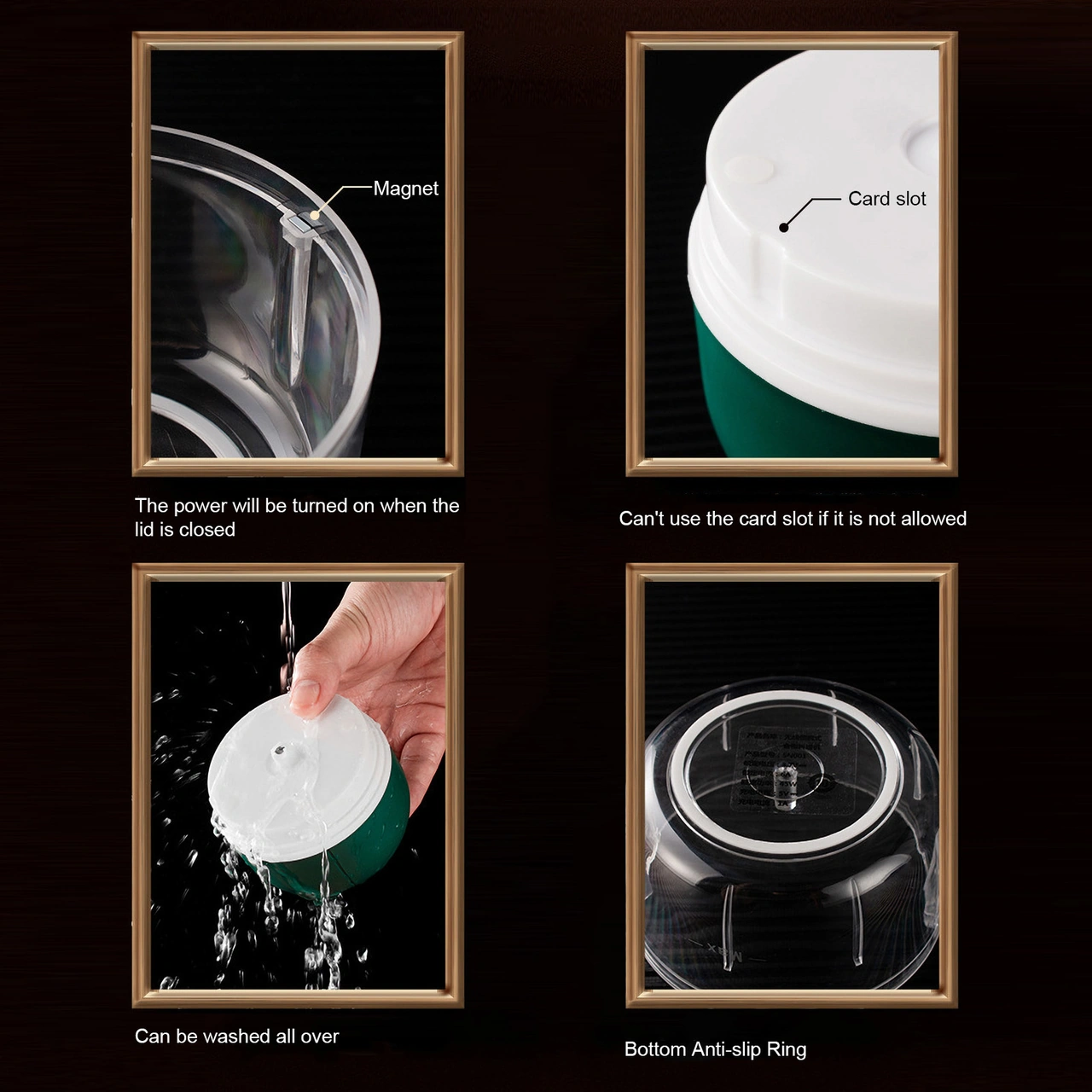 Youmex Büyük Boy Yeşil Usb Şarjlı Taşınabilir Elektrikli Çinko, Sebze, Et Ve Sarımsak Döneri - Paslanmaz Çelik Bıçaklı Yeşil