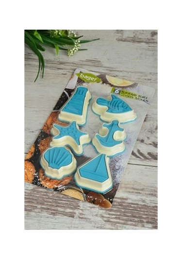 Denizci Kurabiye Kalıbı Seti Asorti 6 Parça Şekilli Kalıp