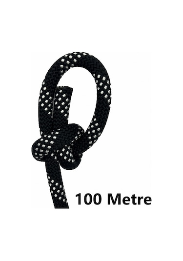 Orca 11 Mm 100 Metre Polyamid Statik Halat Tip A Kurtarma Dağcı İpi Siyah