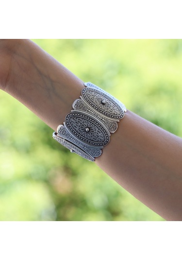 Primerocollection Gümüş Kaplama Bileklik N11.67945 Gri