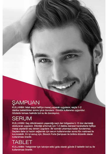 Bioxcin Forte Yoğun Bakım Kiti (TABLET-ŞAMPUAN-SERUM) Yoğun Saç Dökülmesi Seti