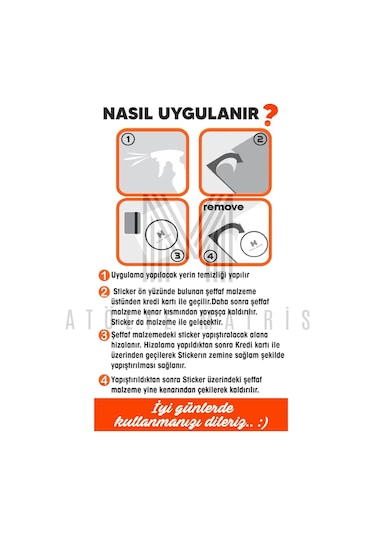 Yüzler Ayna Sticker 23x26cm