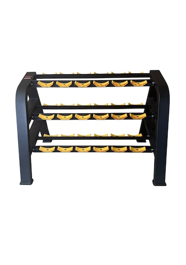 18 Li Profesyonel 3 Katlı Çelik Dumbell Sehpası Sağlam & Kaymaz