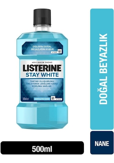 Listerine Stay White Ağız Bakım Suyu 500 ML