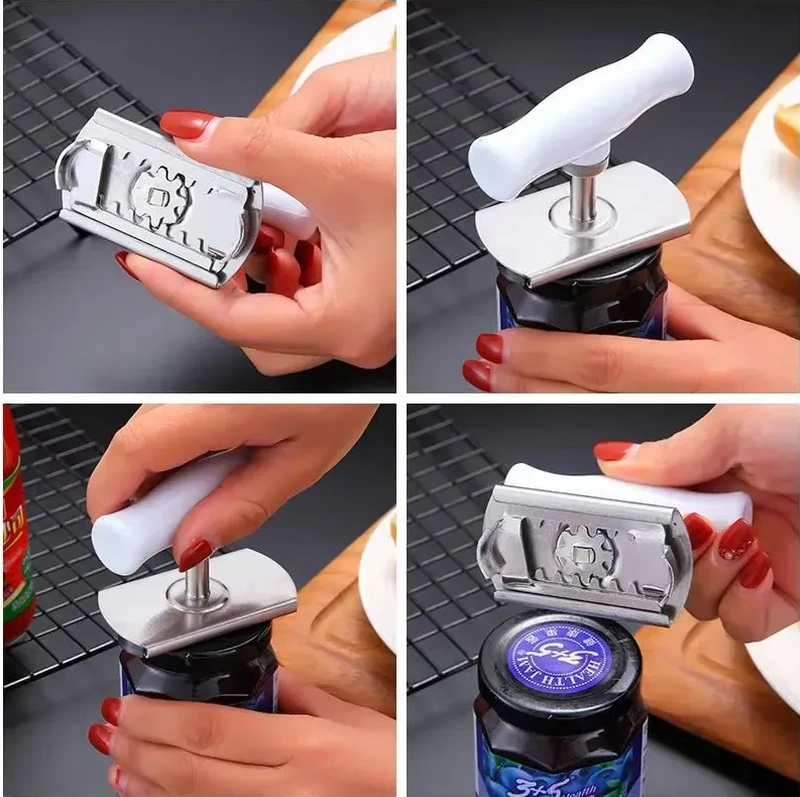 Konesam Metal Kavanoz Ve Şişe Açıcı, 9 Cm, Konforlu Abs Kolu, 2.5-9.5 Cm Kaplar, Ev Gereci, Yeşil Yeşil