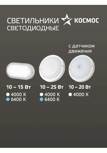 Kosmos 10w, 6400k, 230v Tavan Tipi Duvara Monte Avize 292535187 Beyaz