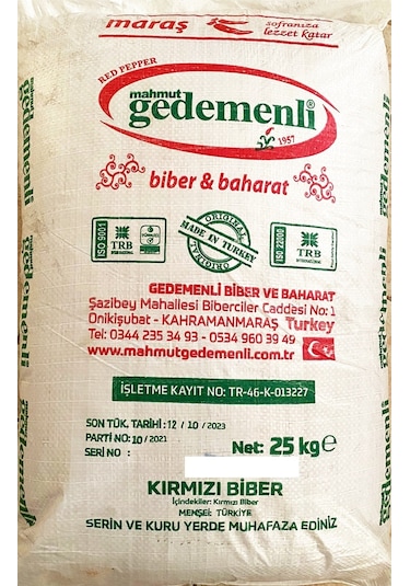 Mahmut Gedemenli Mısır Unu 25 KG
