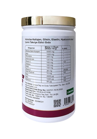 Sundex Marine Collagen Hidrolize Balık Kolajeni 300 G