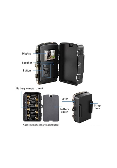 Reedark Lixada Av Kamera Dl-01: 16mp Fotoğraf, 1080p Video, 0.8s Tetik Hızı, 38 Ir Led Gece Görüşü, Ip66 Su Geçirmez Almanca Kılavuz, 100 Adet Başlangıç Çok Renkli