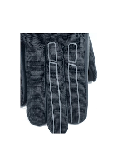 Oj Hıll Siyah Korumalı Motosiklet Eldiveni L