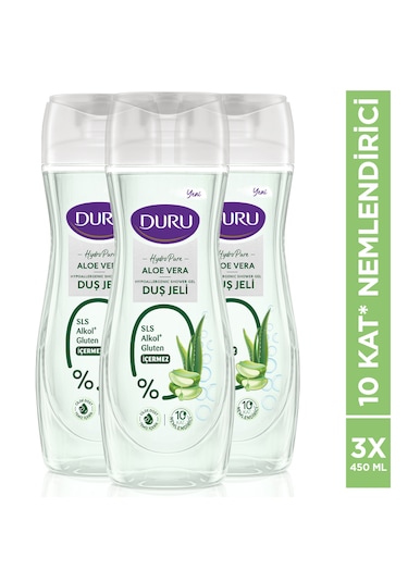 Duru Hydro Pure Aloe Vera Duş Jeli 3 x 450 ML