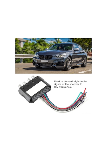 Reedark Araba 4 Kanal Ses Dönüştürücü: Yüksekten Düşük Frekansa, Güçlendirici Kontrol Kablosu İle, Plastik Malzeme, Kolay Kurulum