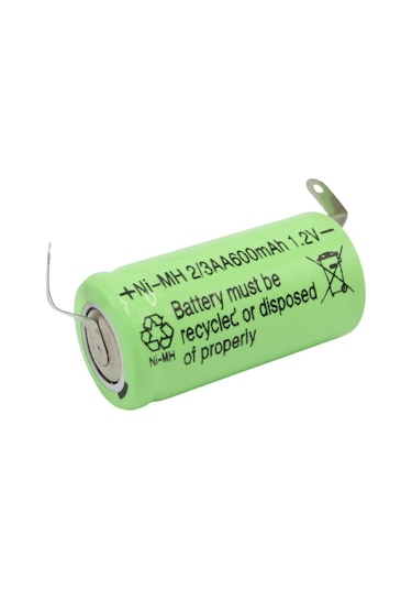 Powermaster 1.2 Volt 600 Mah Ni-mh 2-3aa Şarjlı Puntalı Lityum Pil Pm-17934