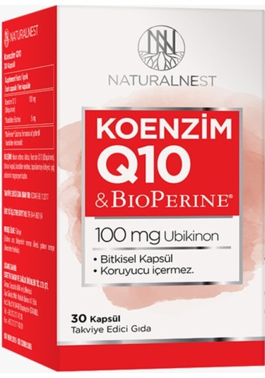 Natural Nest Naturalnest Koenzim Q10 100 Mg 30 Kapsül