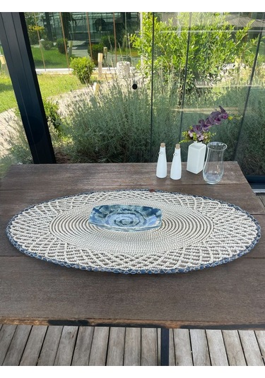 Runner - 1 Adet - 110 X 55 Cm Beyaz