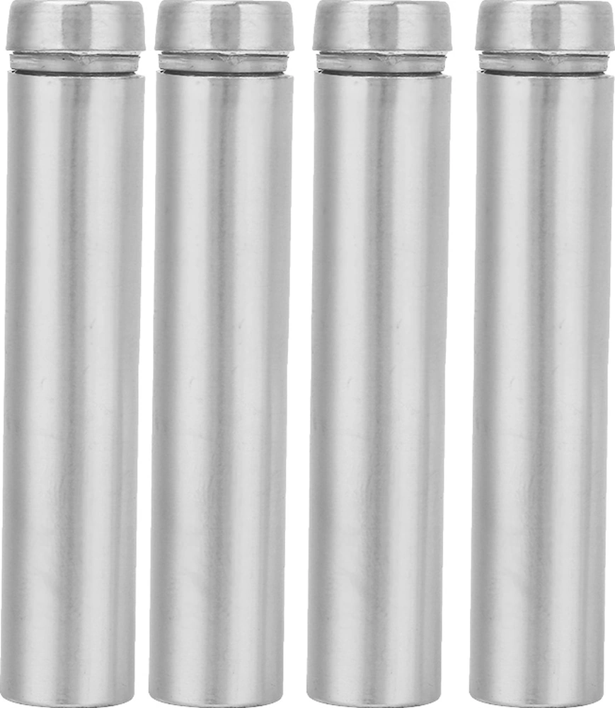 Yaleker 4 Adet Paslanmaz Çelik Cam Sabitleyici 12 80mm - Duvar Dekorasyonu, Kolay Kurulum, Dayanıklı Ve Paslanmaz Diğer