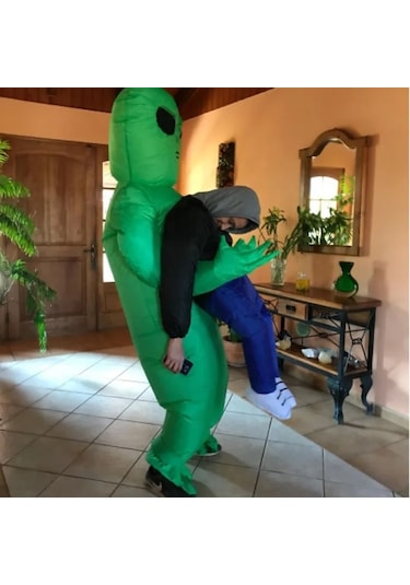 Jl Yetişkin İçin Şişme Kostüm, Alien Cadılar Bayramı Şişme