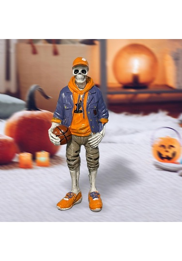 Suntek Cadılar Bayramı İskelet Heykelcik Süs Ev Basketbol