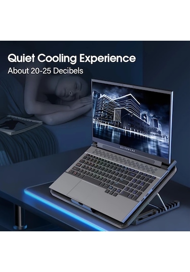 Xuweiwei Cep Telefonu Tutuculu Altı Fan Bilgisayar Soğutma Fanı Sessiz Braketi Oyun 6 Çekirdekli Soğutucu Verimli Soğutma Geliştirilmiş Performans