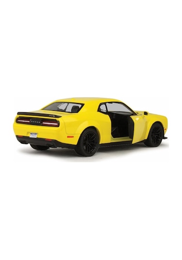 Motor Max 1:24 2018 Dodge Challenger Srt Hellcat Widebody Die-cast Sarı Model Araba