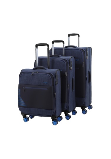 Baggaj V2412 Super Lıght Valiz Gri Set Blue