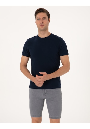 Pierre Cardin Erkek Lacivert Tişört 50312299-vr033
