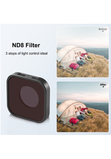 Springsun Puluz Pu920 5.5mm Nd8 3-stop Lens Filtresi 1.2 1.2in Nd Filtreler Optik Cam Su Geçirmez Çok Dayanıklı Kaplama İle Çizilmeye