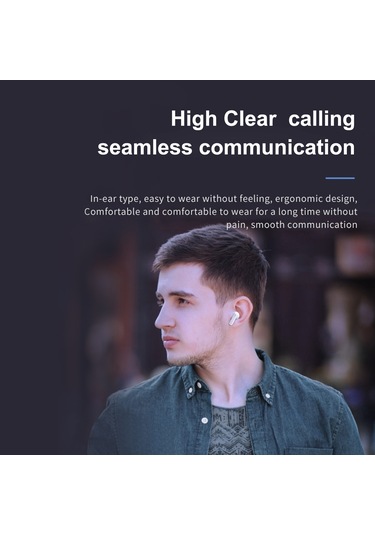 Leezsing Ap28 Pro Beyaz Kablosuz Bt 5.3 Kulaklık, Dokunmatik Kontrol, Su Ve Ter Dayanıklı, 5 Saat Konuşma Süresi, 13mm Hoparlör