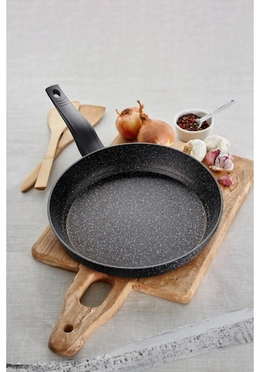 Diez 30 Cm Granit Ezme Tava Siyah Yapışmaz
