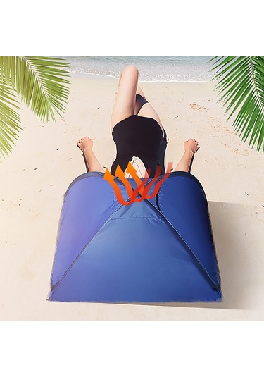 Yifomall Gümüş Mavi Hızlı Açılır Mavi Çadır - 2 Saniye Tam Otomatik, Hafif 0.15kg , Plaj & Doğa İçin, 70x50x45cm, Stokta Var Mavi