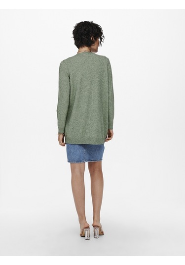 Only Bayan Uzun Örgü Hırka 15174274 Yeşil