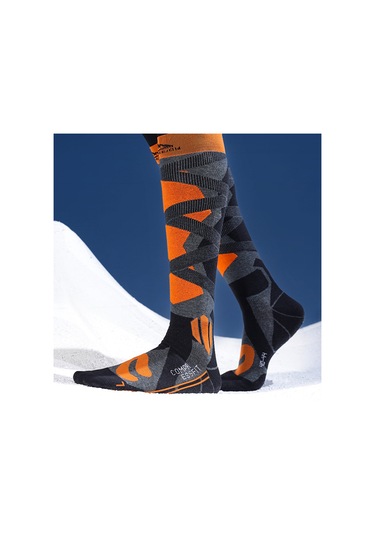 Butu Golovejoy Dwz05 1 Çift Spor Kompresyon Çorapları Kış Sıcak Yüksek Tüp Kayak Baldır Çorapları Sarı