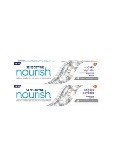 Sensodyne Nourish Sağlıklı Beyazlık Diş Macunu 2 x 75 ML