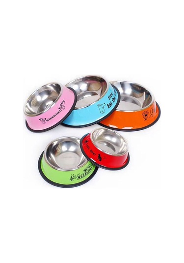 Cbtx Anti-uç Paslanmaz Çelik Hayvan Kasesi Kedi Köpek Maması Kabı Xl 22 Cm