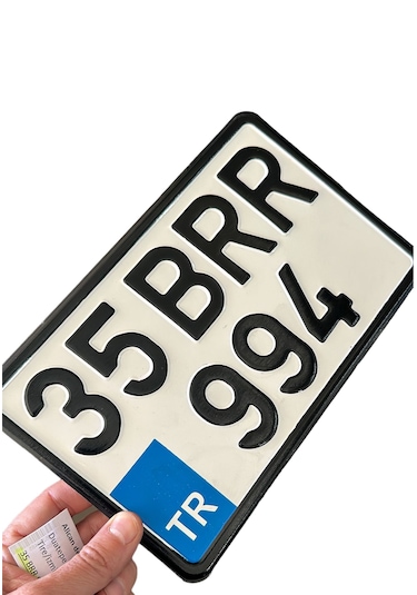 Motor Plakası, Dekor Plaka 15x25 Cm