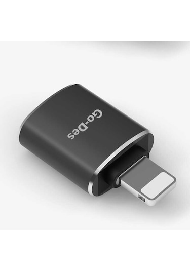 Go Des GD-CT056 USB to Lightning OTG Adaptör Tak & Çalıştır - ZORE-257769 Siyah